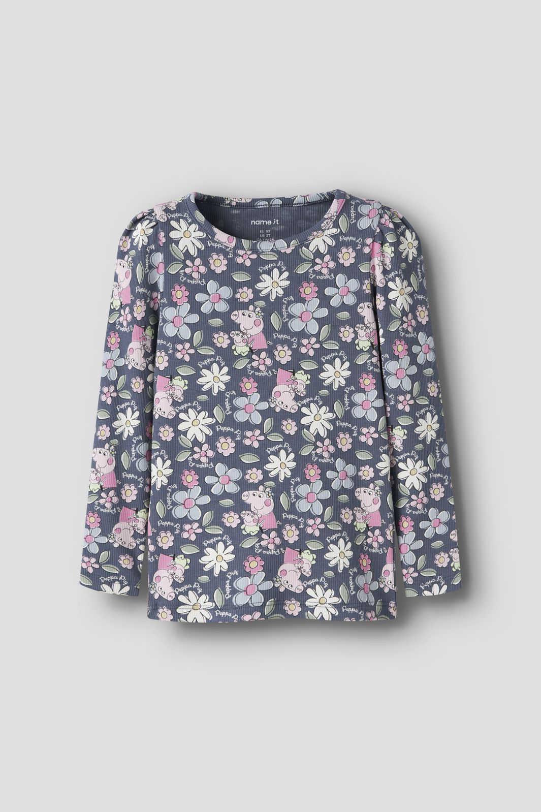 Name It - Nmfjundi Peppa Ls Slim Top - 5041948 Vintage Indigo