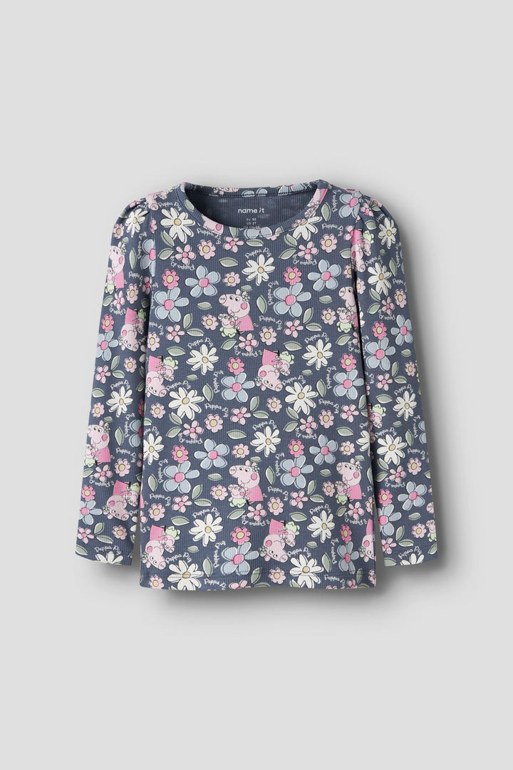 Name It - Nmfjundi Peppa Ls Slim Top - 5041948 Vintage Indigo