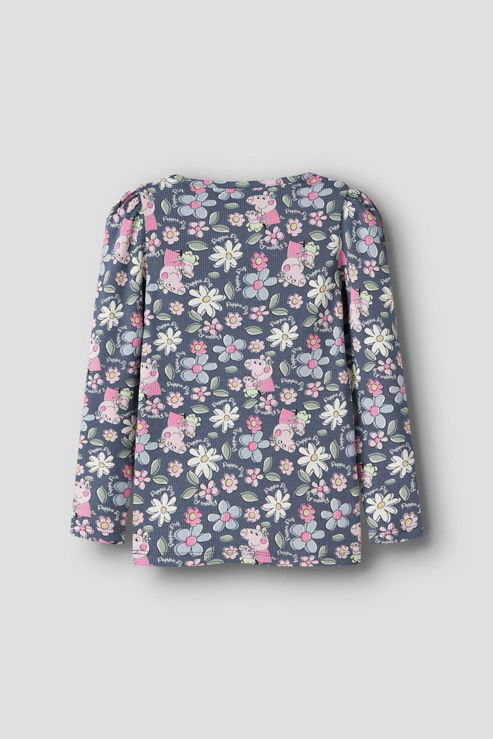 Name It - Nmfjundi Peppa Ls Slim Top - 5041948 Vintage Indigo