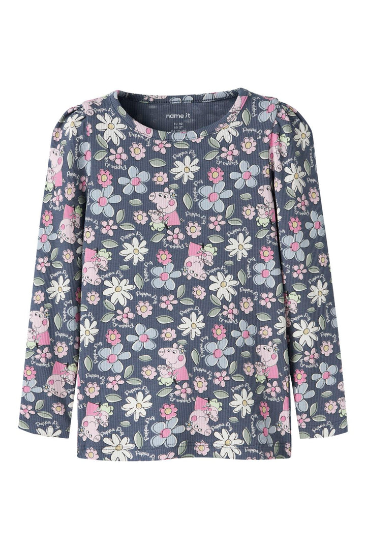 Name It - Nmfjundi Peppa Ls Slim Top - 5041948 Vintage Indigo
