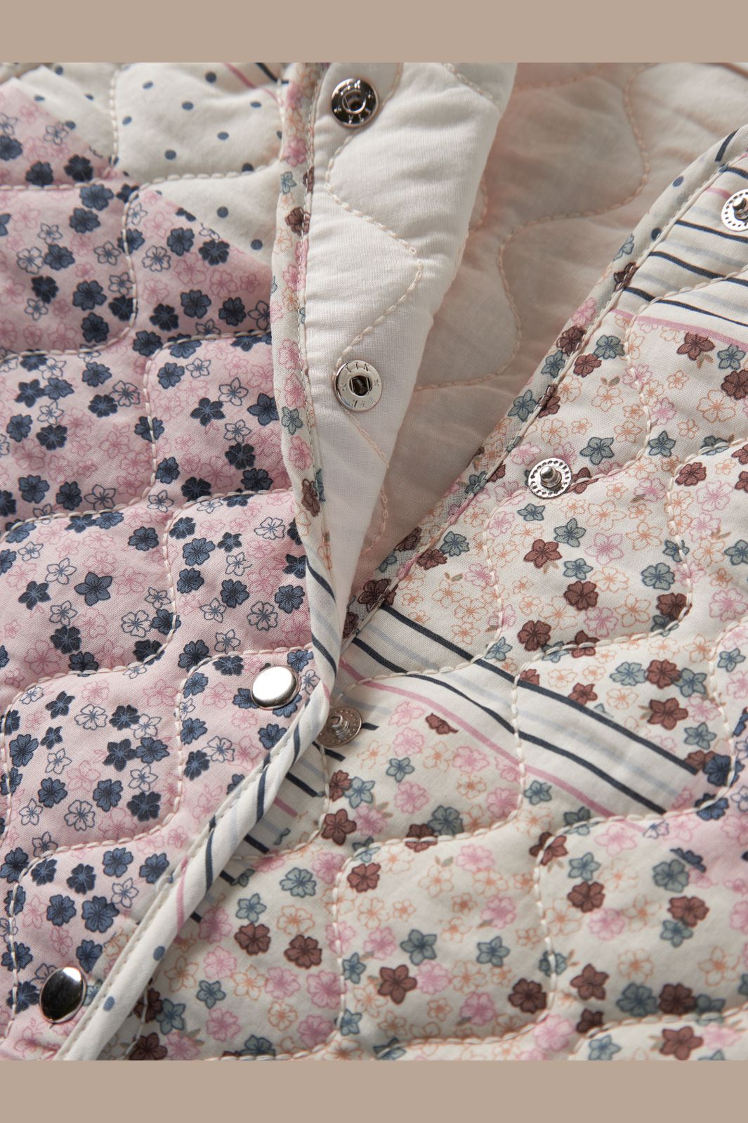 Name It - Nmflena Quilt Shacket - 5044511 Antique White