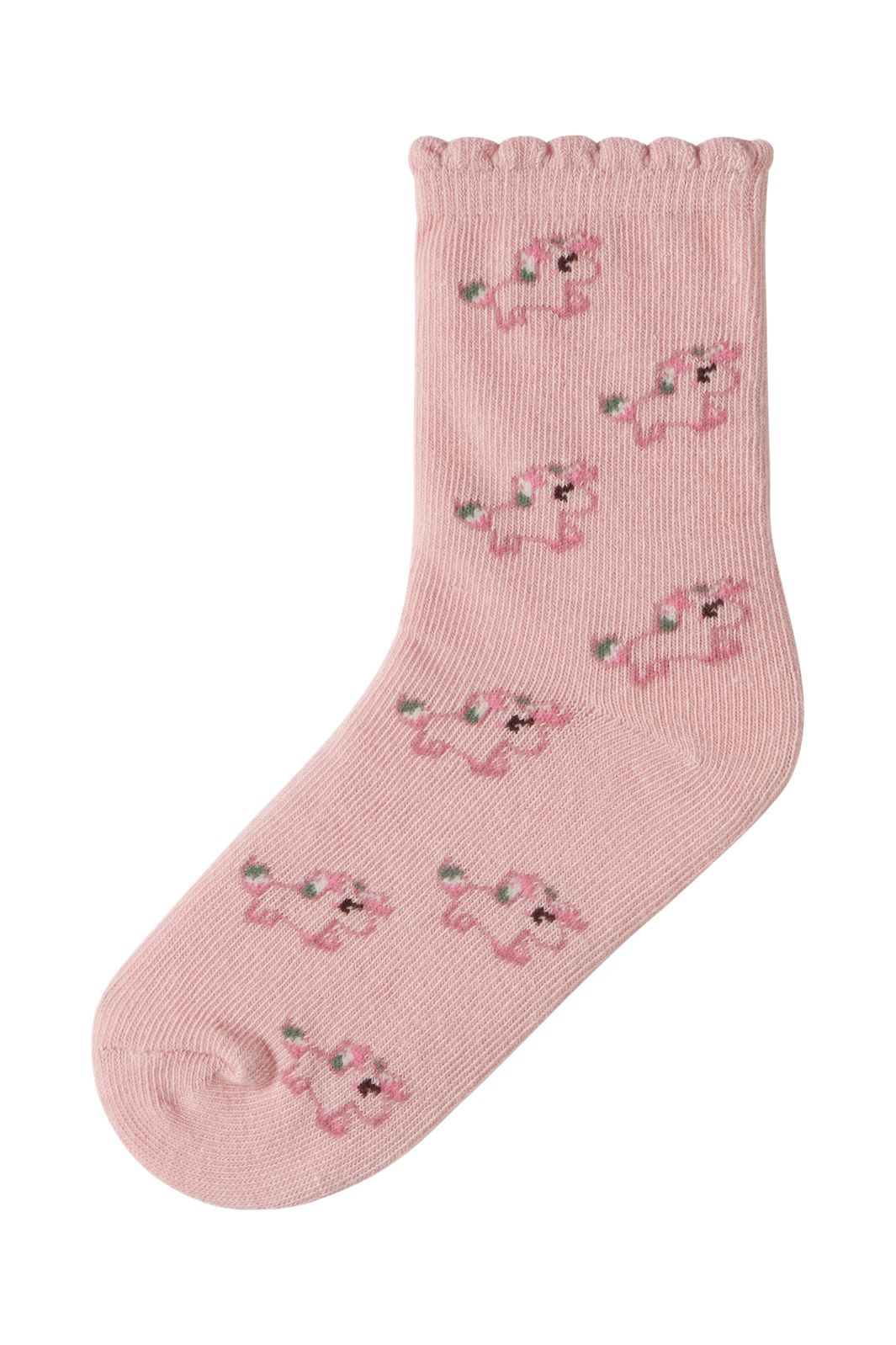 Name It - Nmflexsok 4P Sock - 5114658 Antique White Lotus + Flowering Ginger X2