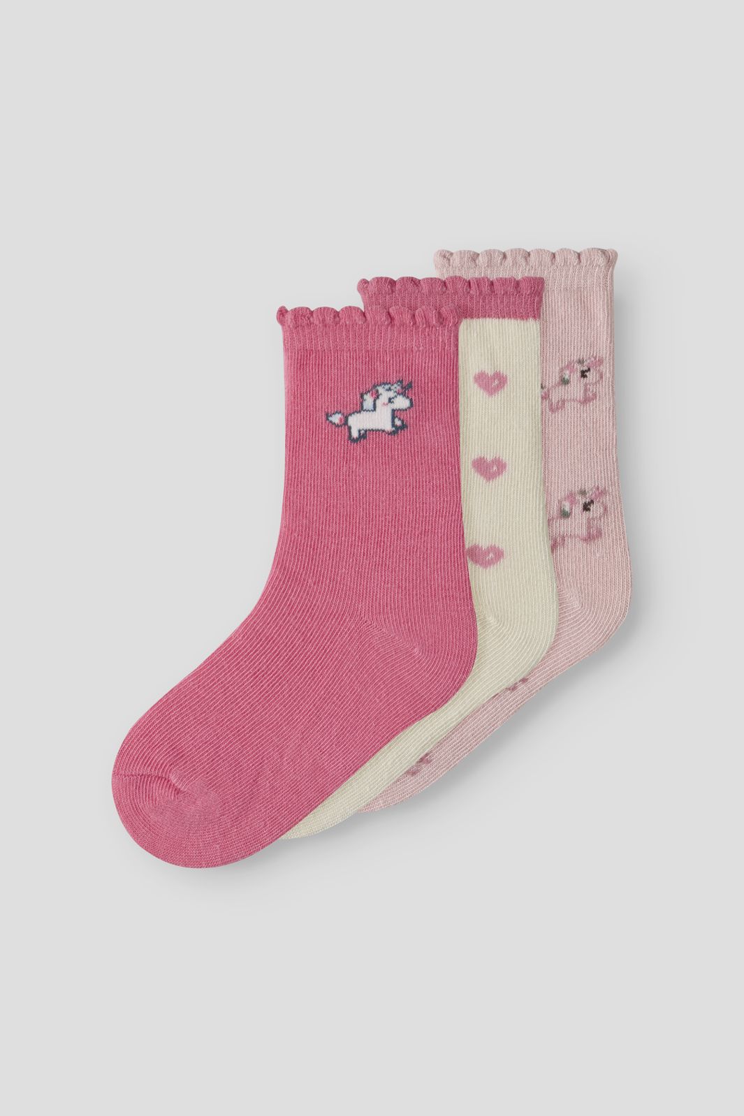 Name It - Nmflexsok Sock - 5053287 Flowering Ginger Antique White + Lotus