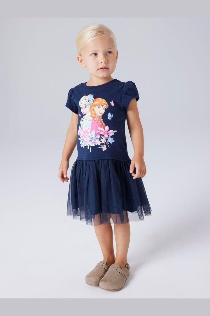 Name It - Nmfmemma Frozen Ss Tulle Dress Wdi - 4998579 Navy Blazer