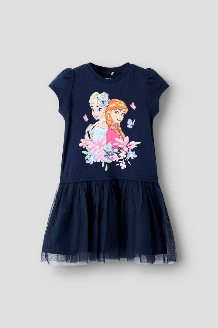 Name It - Nmfmemma Frozen Ss Tulle Dress Wdi - 4998579 Navy Blazer