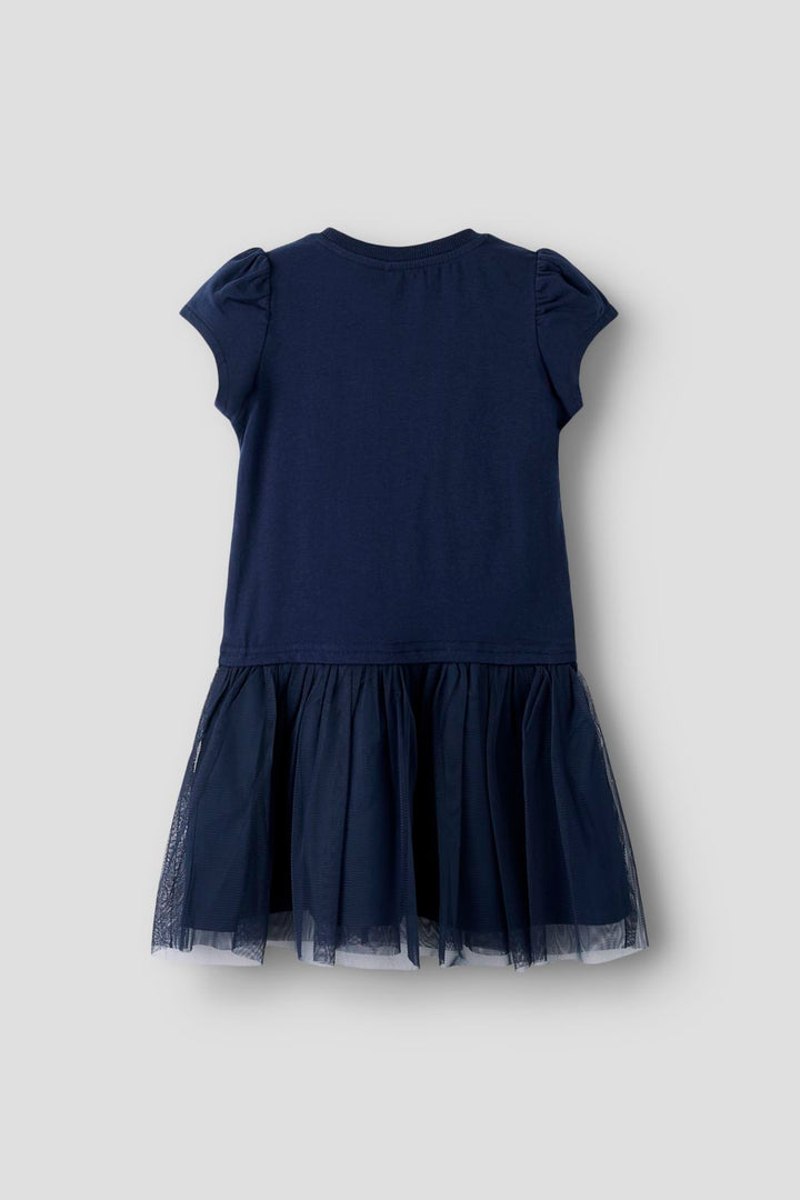 Name It - Nmfmemma Frozen Ss Tulle Dress Wdi - 4998579 Navy Blazer