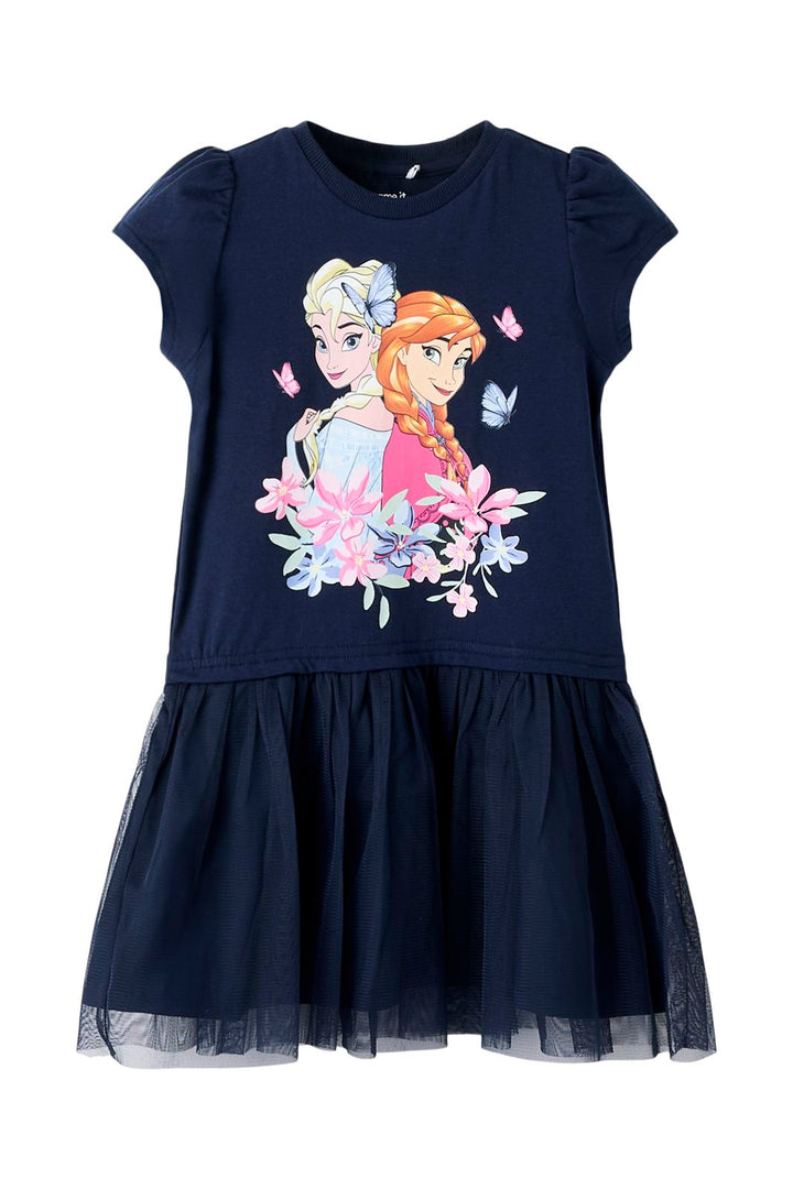 Name It - Nmfmemma Frozen Ss Tulle Dress Wdi - 4998579 Navy Blazer