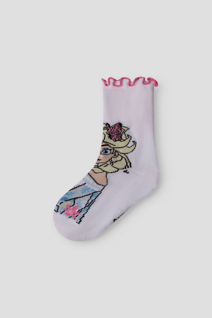 Name It - Nmfmesa Frozen Sock Wdi - 4998583 Navy Blazer 3P Navy B+Brigth W+Cradle Pink