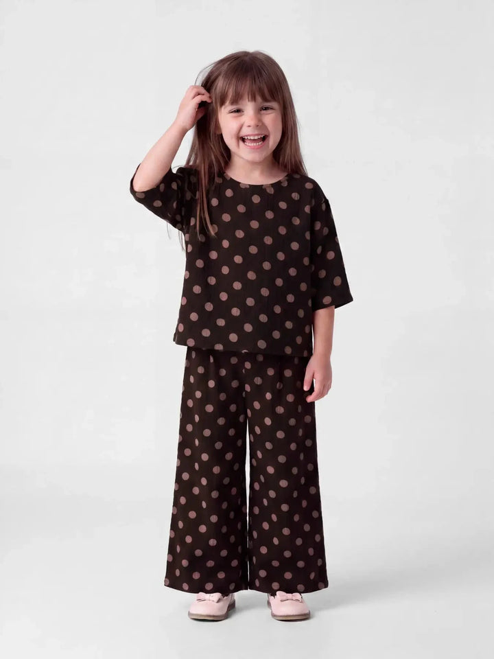 Name It - Nmfnina Wide Pant - 5075398 Chocolate Plum Bukser 