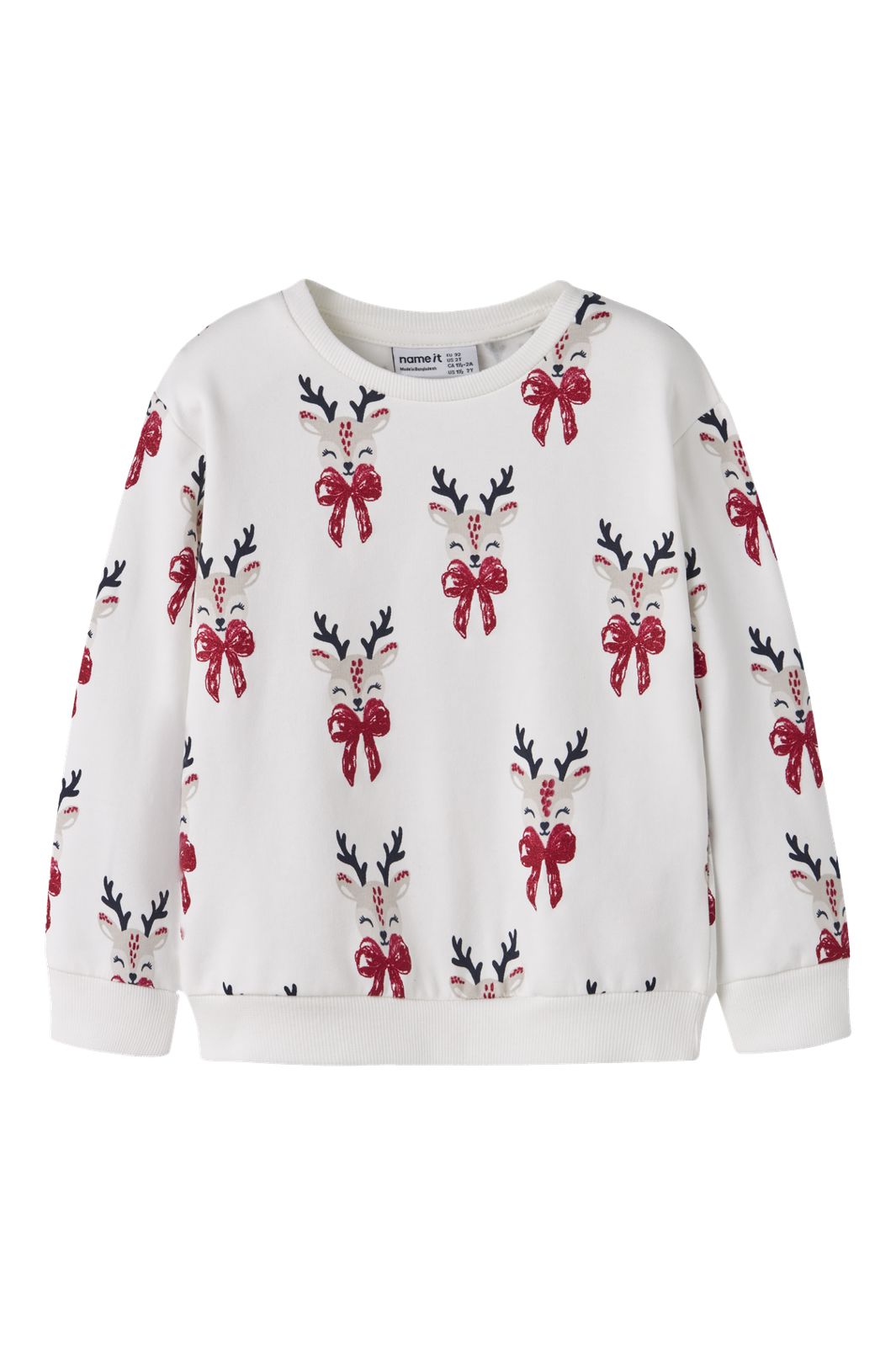 Name It - Nmfromia Ls Nreg Sweat Box - 4915044 Cloud Dancer