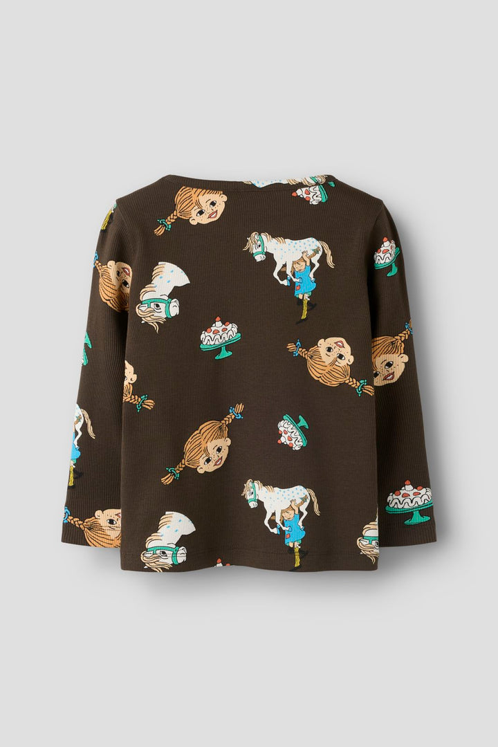 Name It - Nmfsoca Pippi Ls Top Lnoos Sky - 5157133 Delicioso