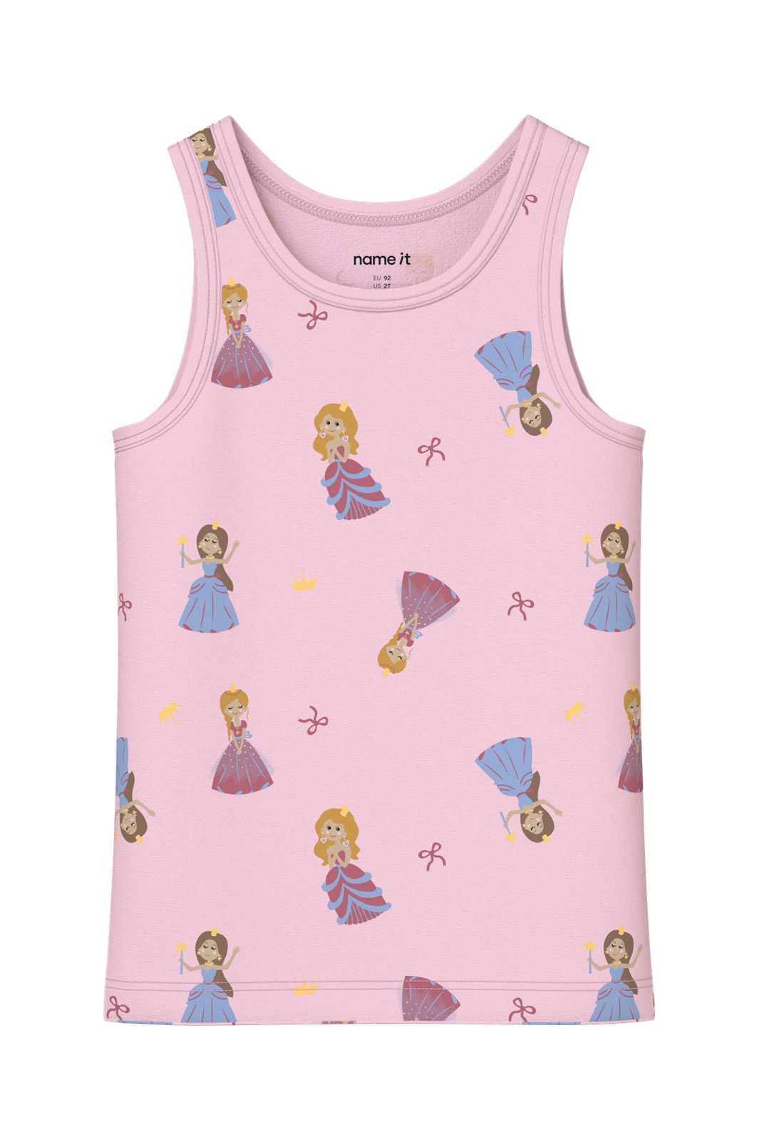 Name It - Nmftank Top Princess - 5098823 Parfait Pink W/ Mauvewood