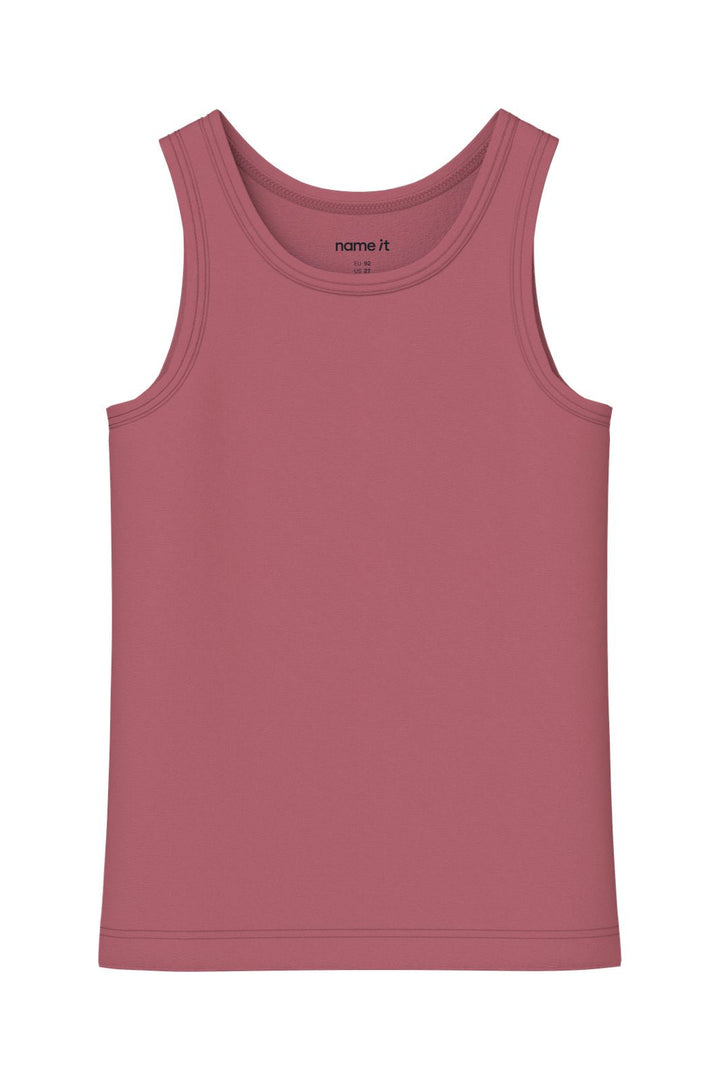 Name It - Nmftank Top Princess - 5098823 Parfait Pink W/ Mauvewood