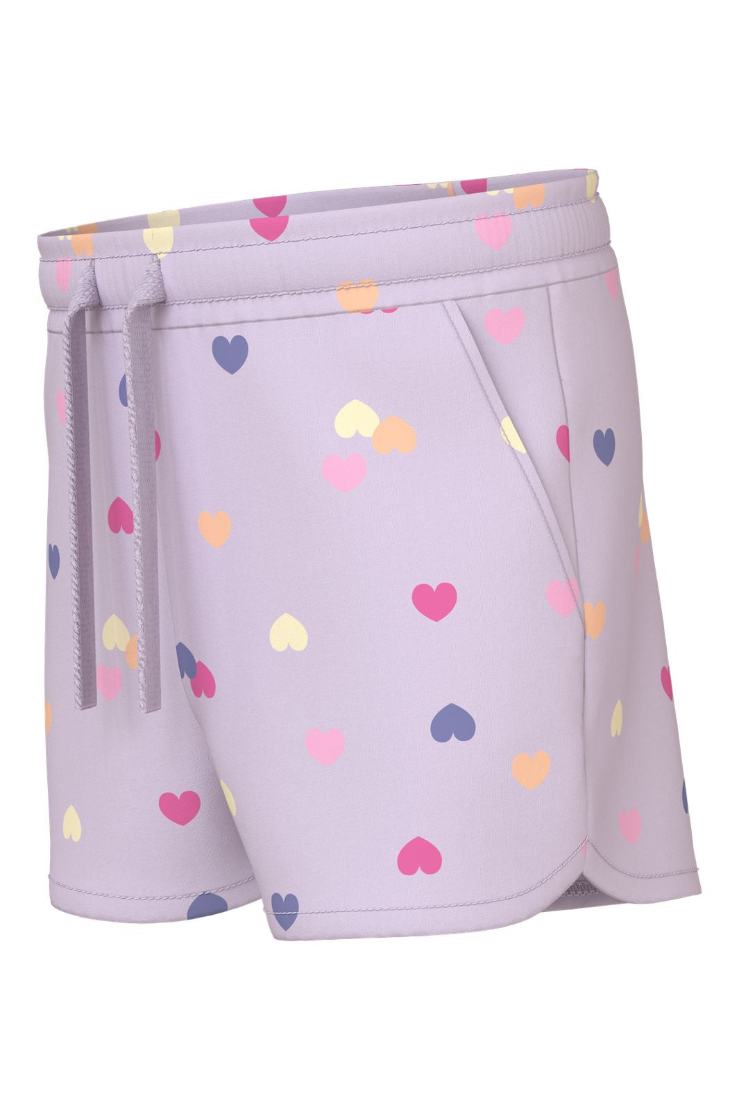Name It - Nmfvigga Shorts F1 - 5058600 Lavender Fog Colorful Hearts