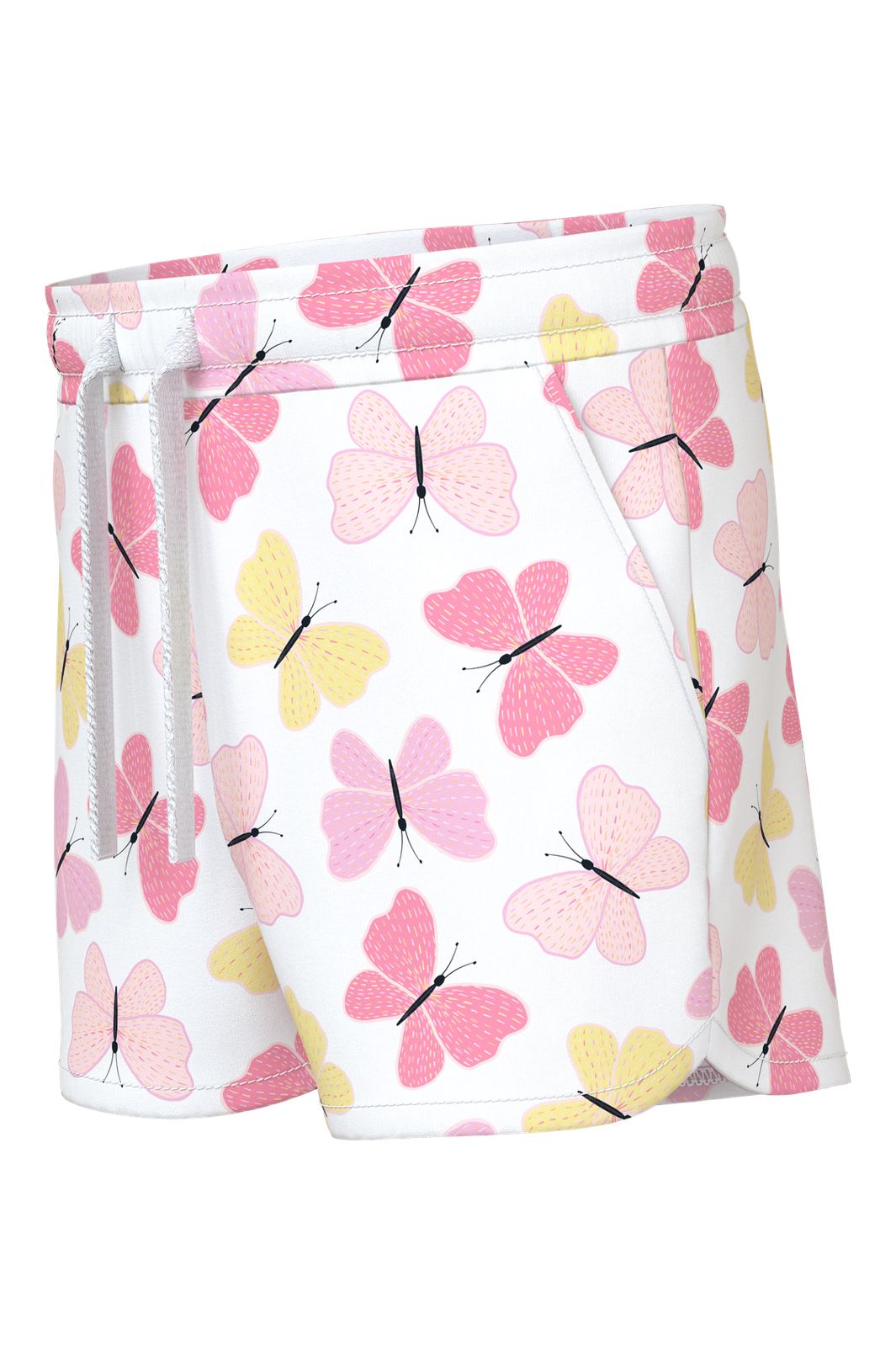 Name It - Nmfvigga Shorts F1 - 5067811 Bright White Pink Butterfly