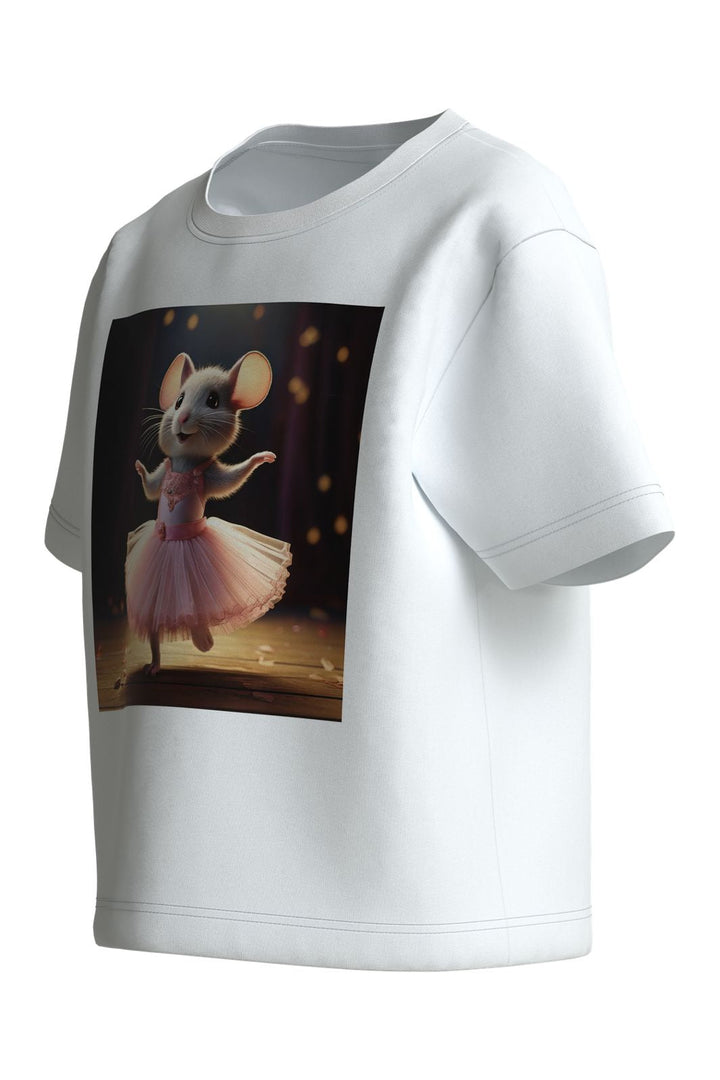 Name It - Nmfvotea Ss Nreg Top - 5088893 Bright White Ballerina Mouse
