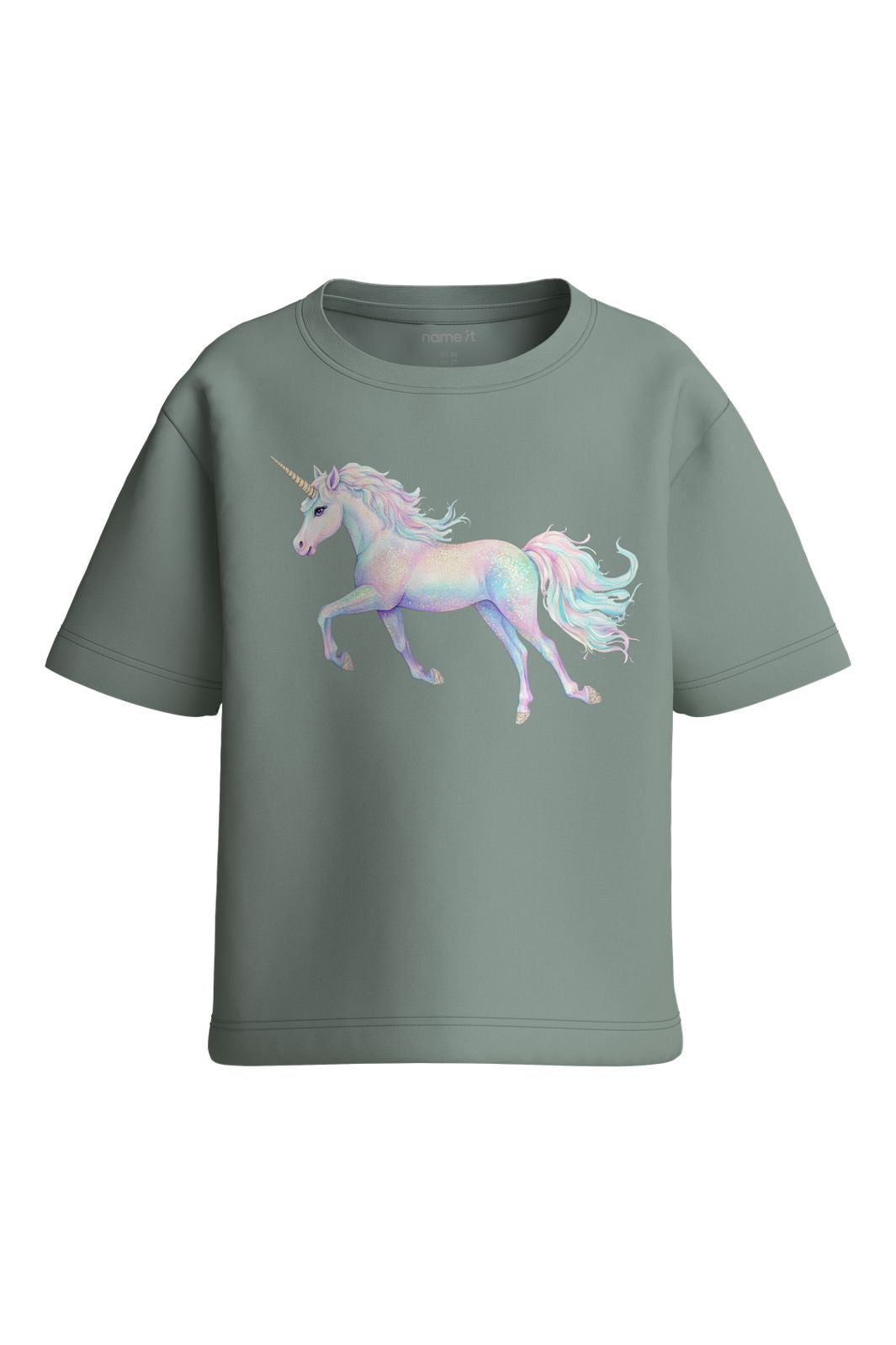 Name It - Nmfvotea Ss Nreg Top - 5114468 Green Milieu Lilas