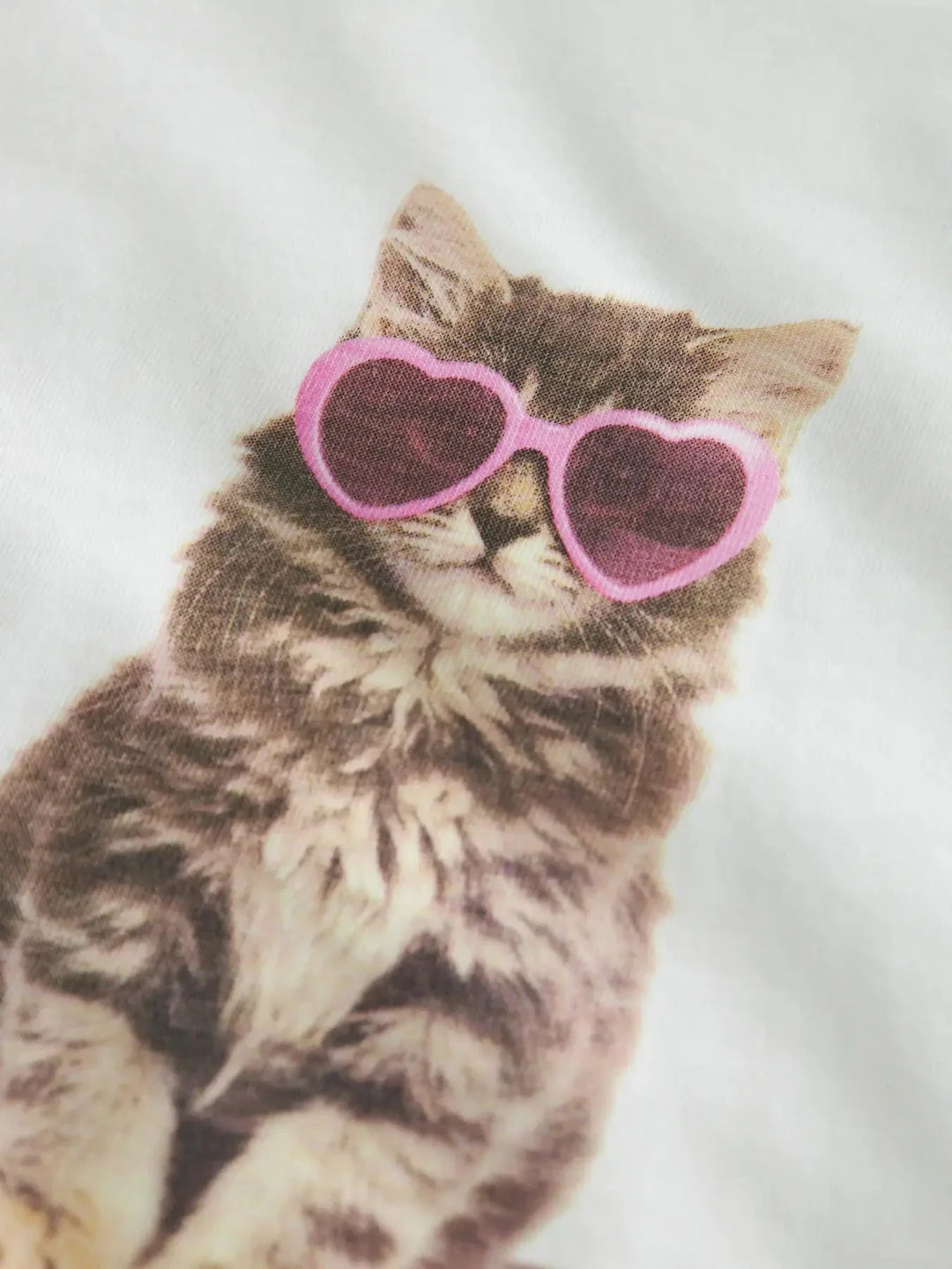 Name It - Nmfvotia Capsl Top - 5058355 Bright White Sunglasses Cat T-shirts 