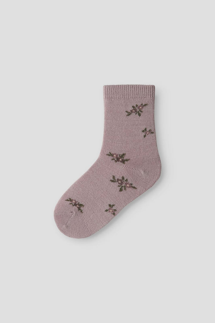 Name It - Nmfwak Wo/Bl 4P Sock - 4832615 Shadow Gray 4P