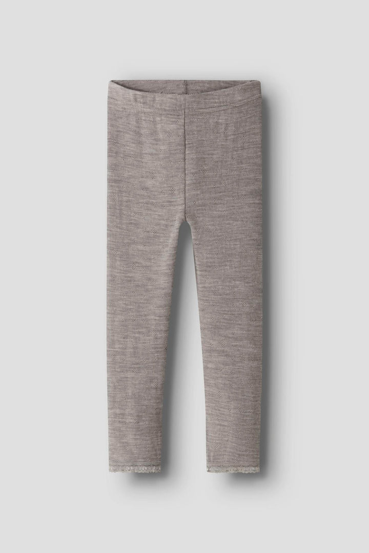 Name It - Nmfwang Wool Neddle Legging Solid - 4738247 Satellite