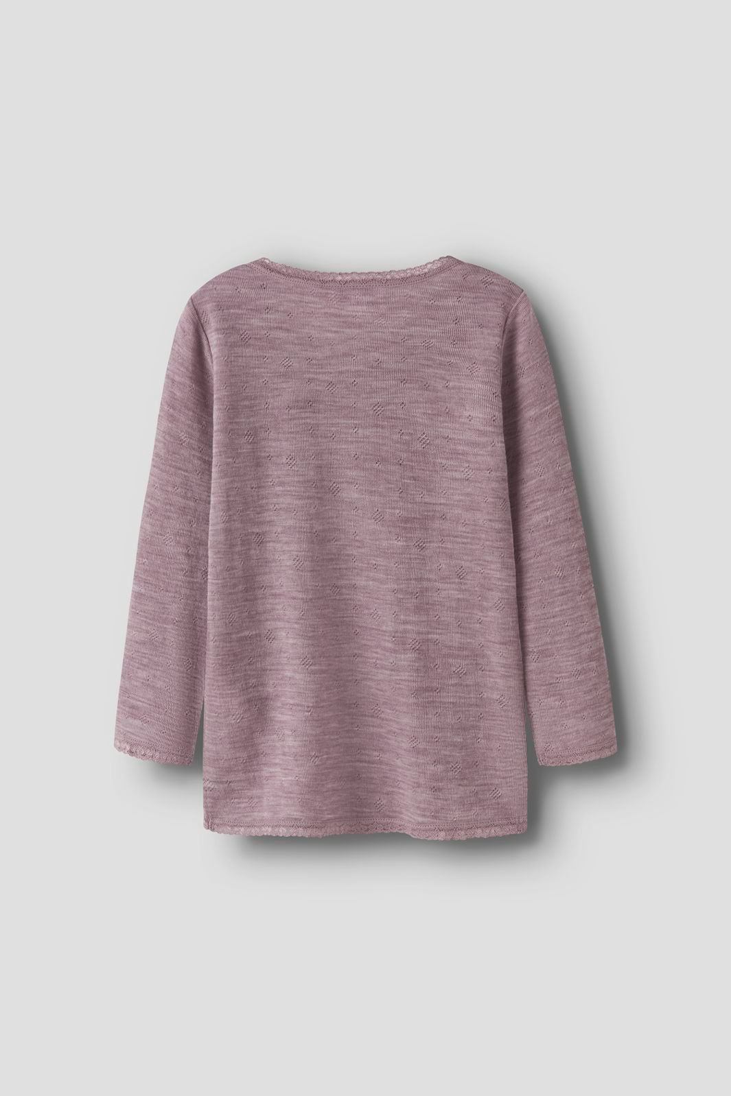 Name It - Nmfwang Wool Needle Ls Top Solid - 4968773 Toadstool