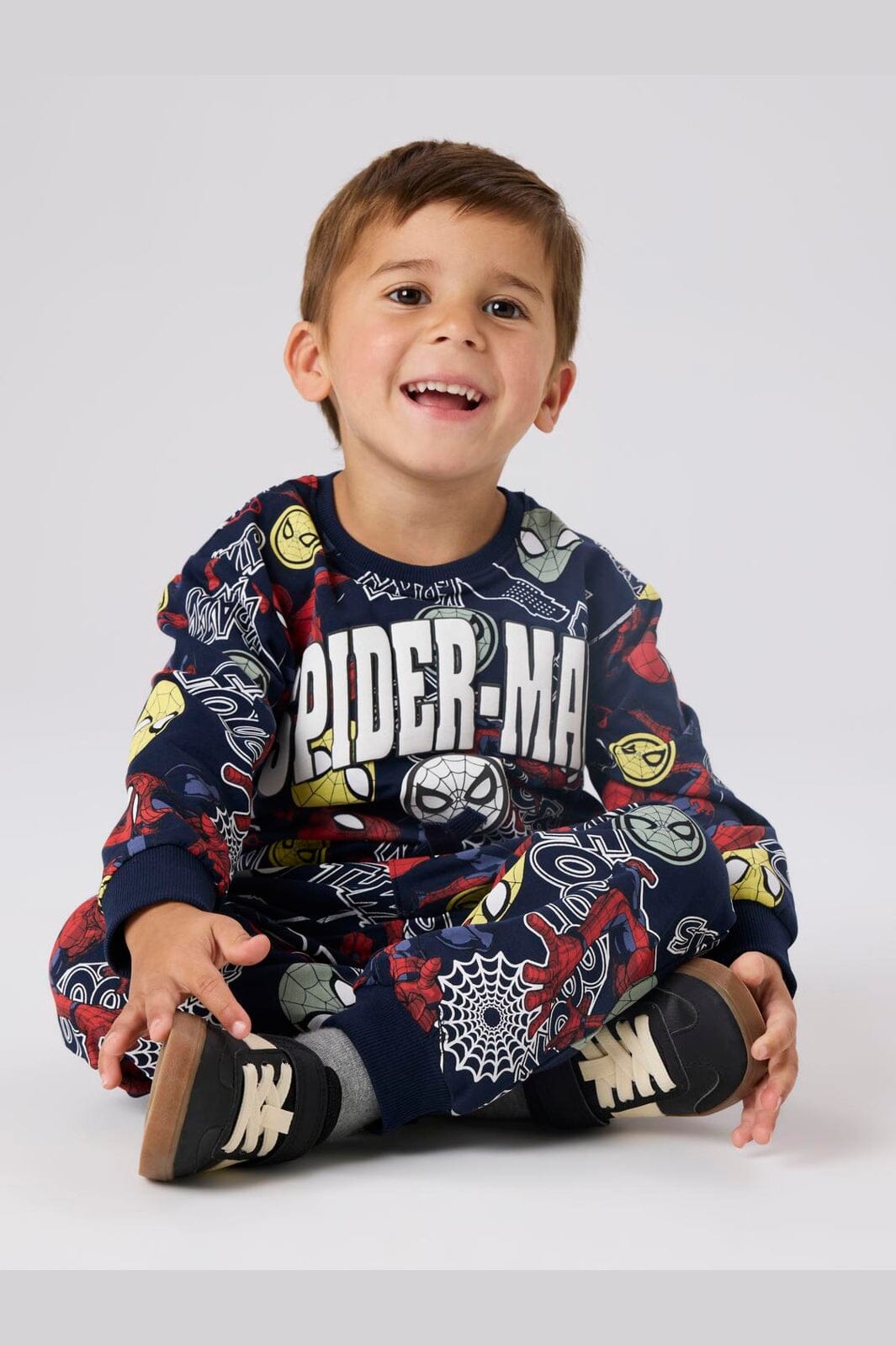 Name It - Nmmjacco Spider Nreg Swe Pants Mar - 5043480 Navy Blazer