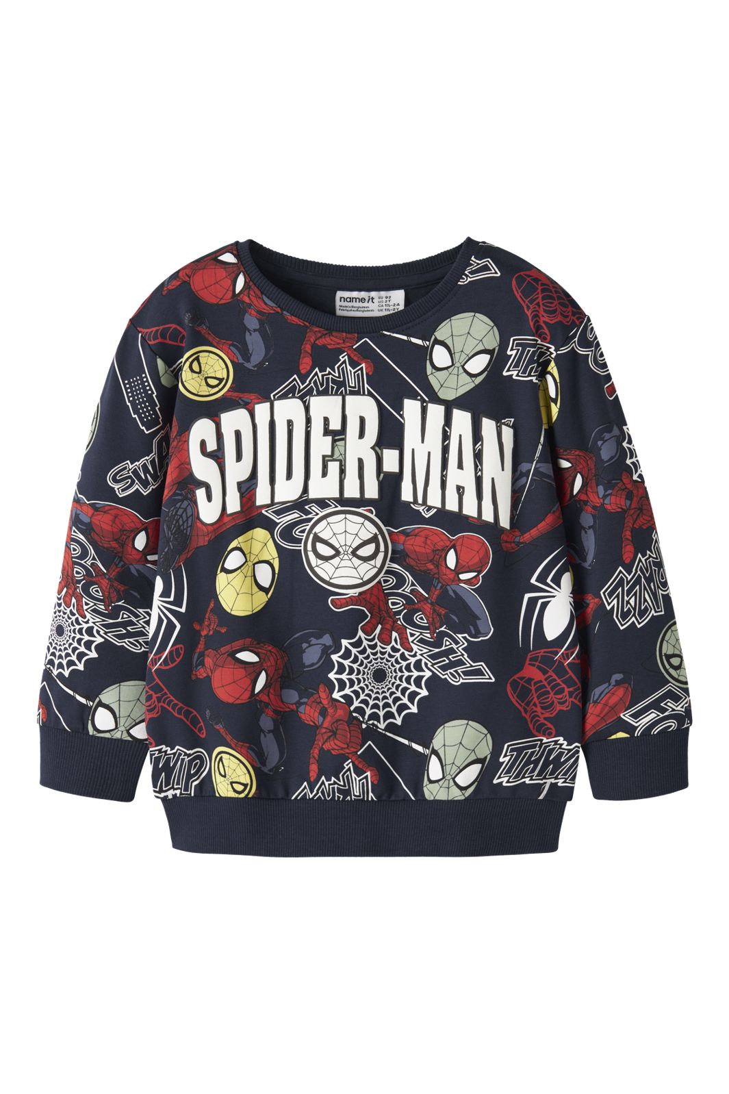 Name It - Nmmjacco Spider Nreg Sweat Mar - 5043458 Navy Blazer