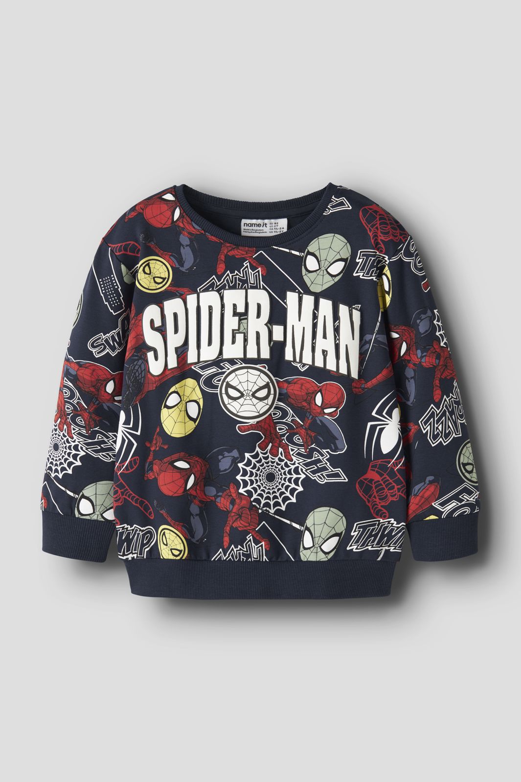 Name It - Nmmjacco Spider Nreg Sweat Mar - 5043458 Navy Blazer