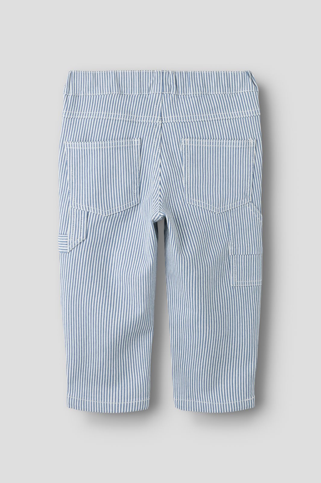Name It - Nmmnola Tap Stripe Pants Carp 2299-Yf - 5121943 White Moonlight Blue