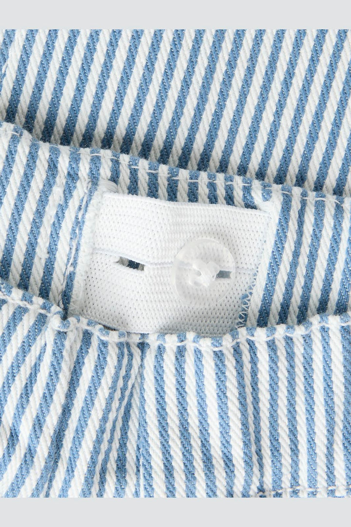 Name It - Nmmnola Tap Stripe Pants Carp 2299-Yf - 5121943 White Moonlight Blue