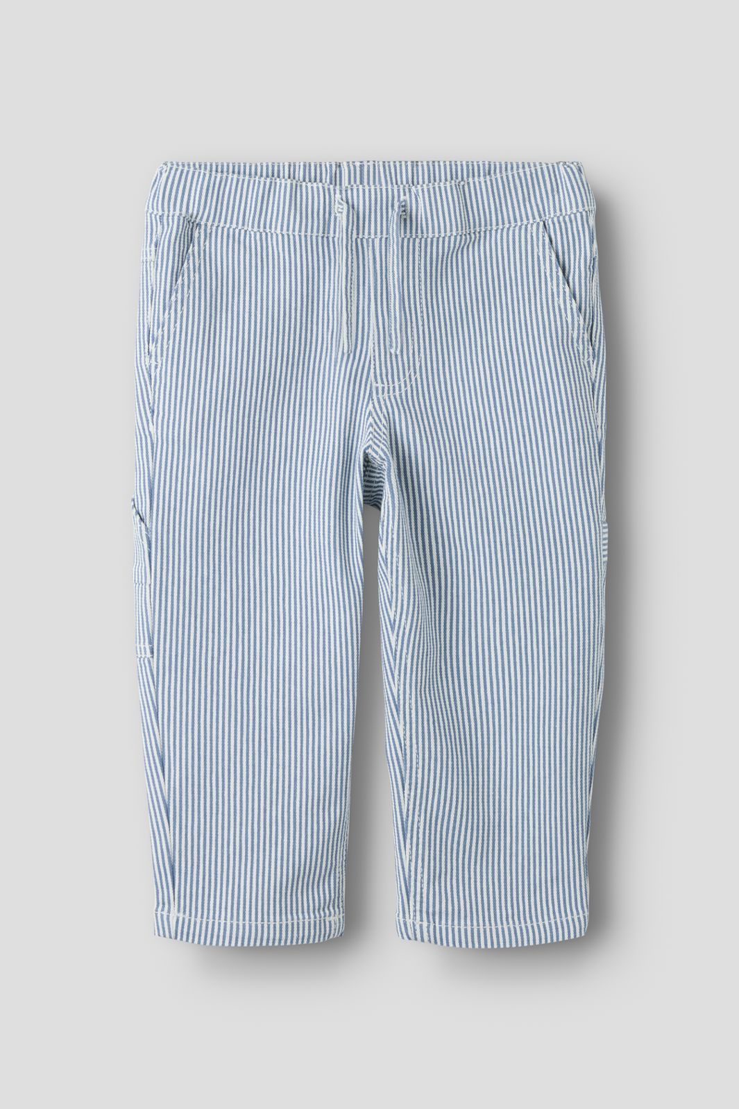 Name It - Nmmnola Tap Stripe Pants Carp 2299-Yf - 5121943 White Moonlight Blue