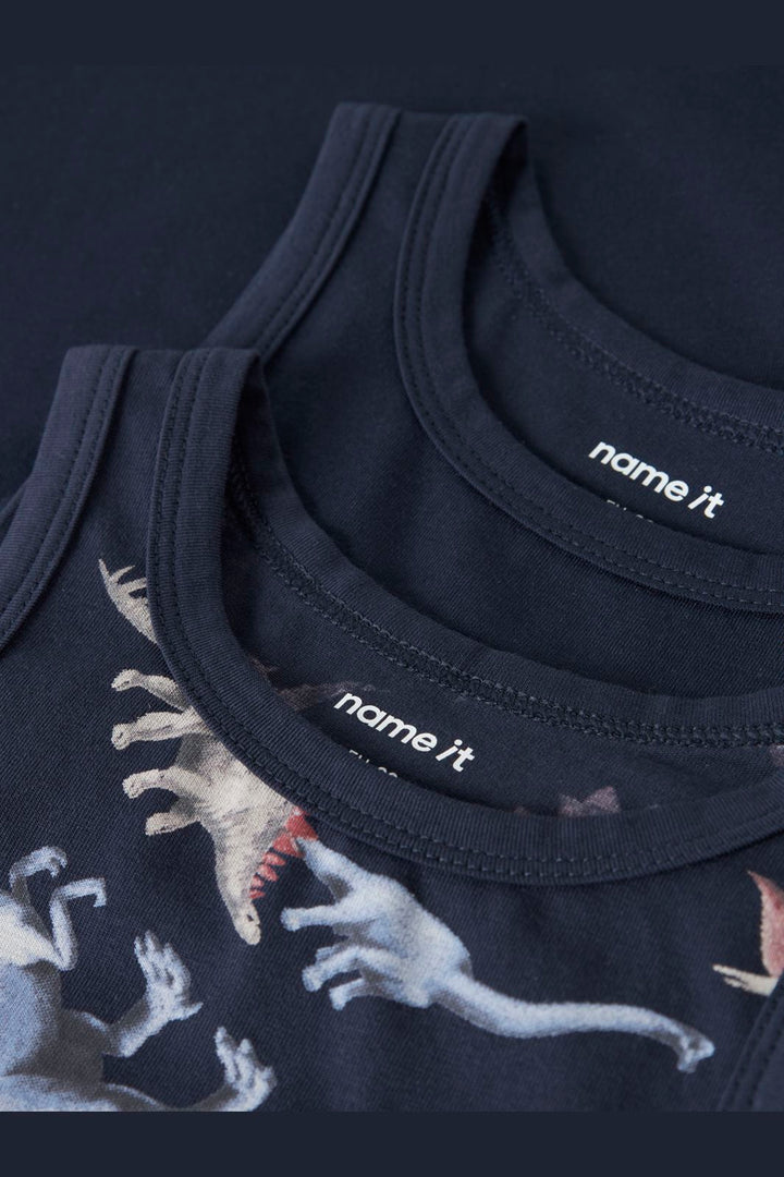 Name It - Nmmtank Top Navy Dino - 4994298 Navy Blazer W/ Navy Blazer
