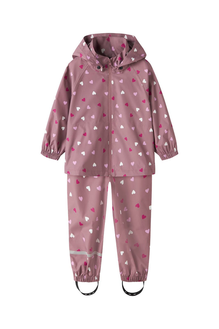 Name It - Nmndrain05 Rain Set - 5108589 Wistful Mauve Hearts