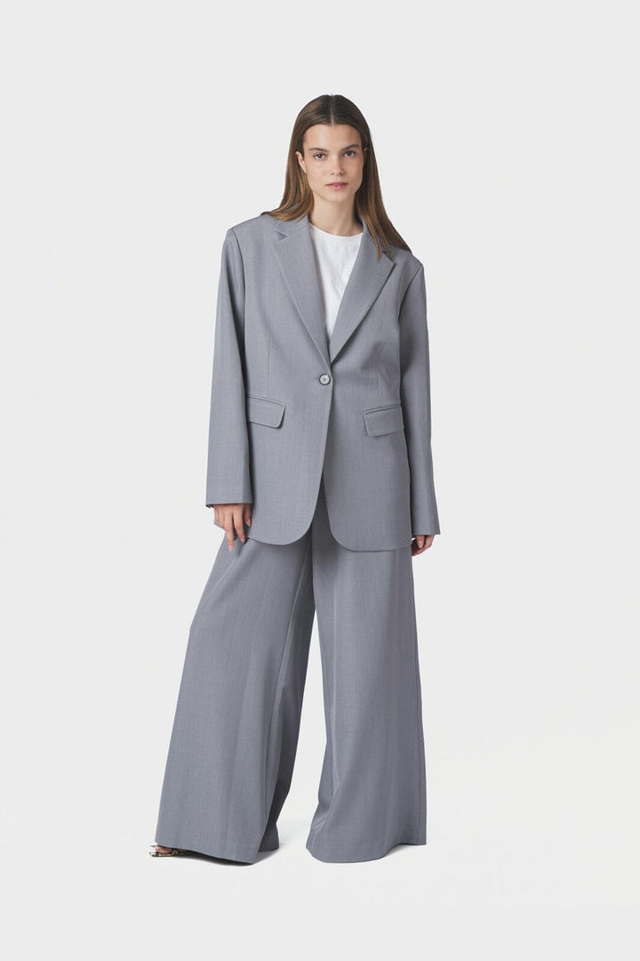 Neo Noir - Aarielle Structure Blazer 168202 - 133 - Grey Melange