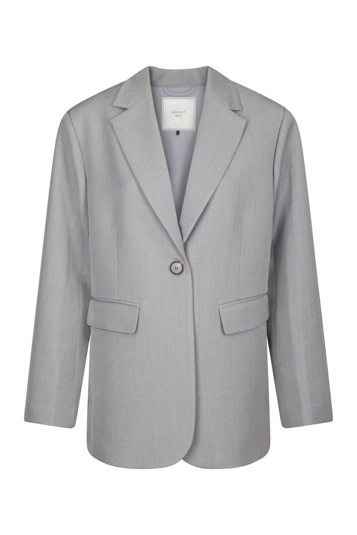 Neo Noir - Aarielle Structure Blazer 168202 - 133 - Grey Melange