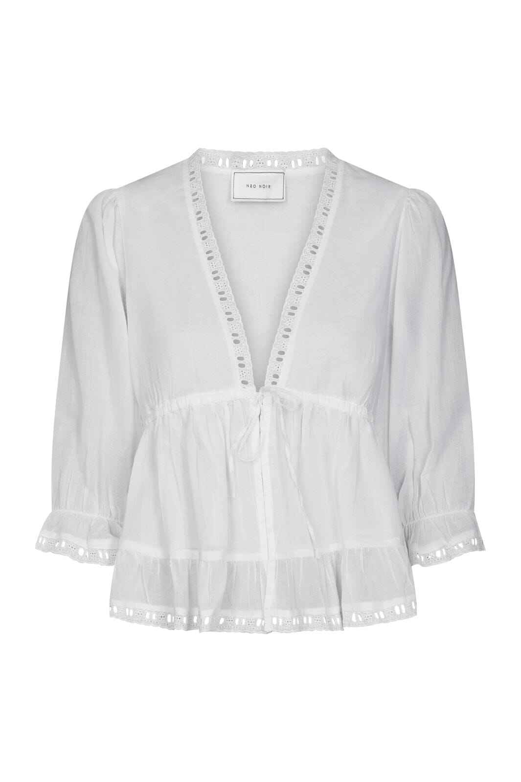 Neo Noir - Adelia S Voile Blouse 169040 - 120 - White
