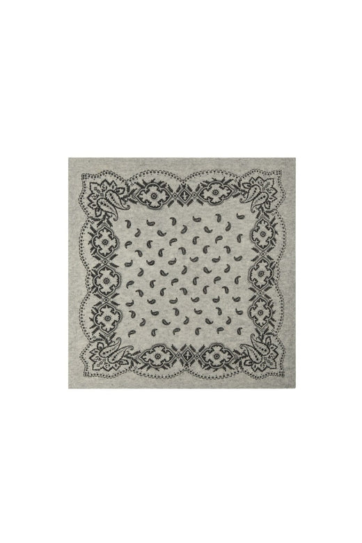 Neo Noir - Adelina Paisley Knit Scarf 169506 - 133 - Grey Melange