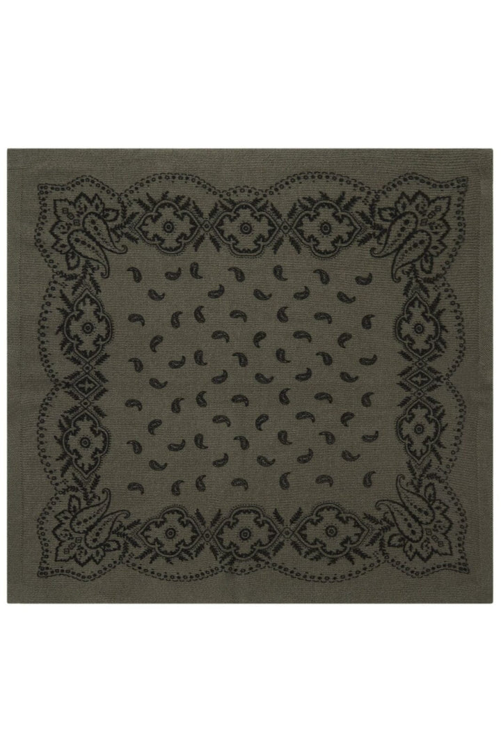 Neo Noir - Adelina Paisley Knit Scarf 169506 - 151 - Army Tørklæder 