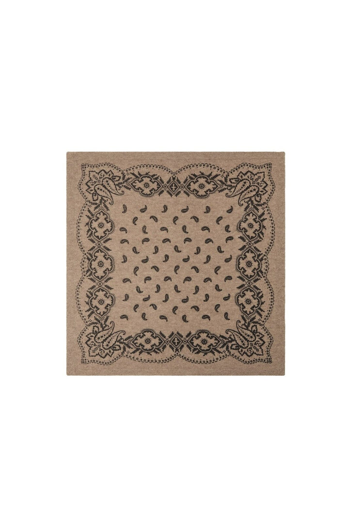 Neo Noir - Adelina Paisley Knit Scarf 169506 - 976 - Beige Melange