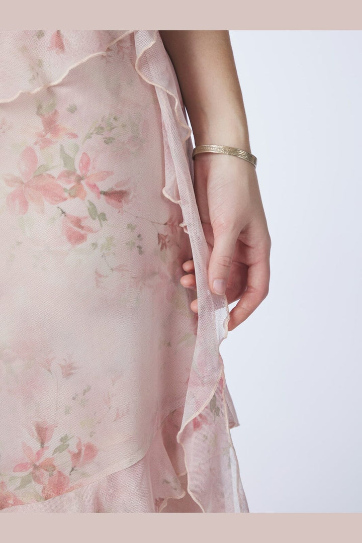 Neo Noir - Adelle Frill Mesh Dress 169391 - 754 - Light Pink