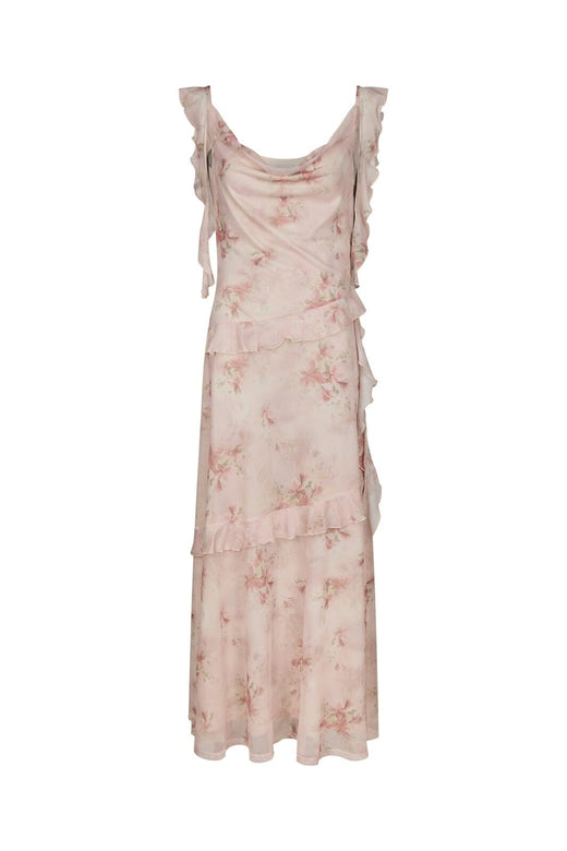 Neo Noir - Adelle Frill Mesh Dress 169391 - 754 - Light Pink