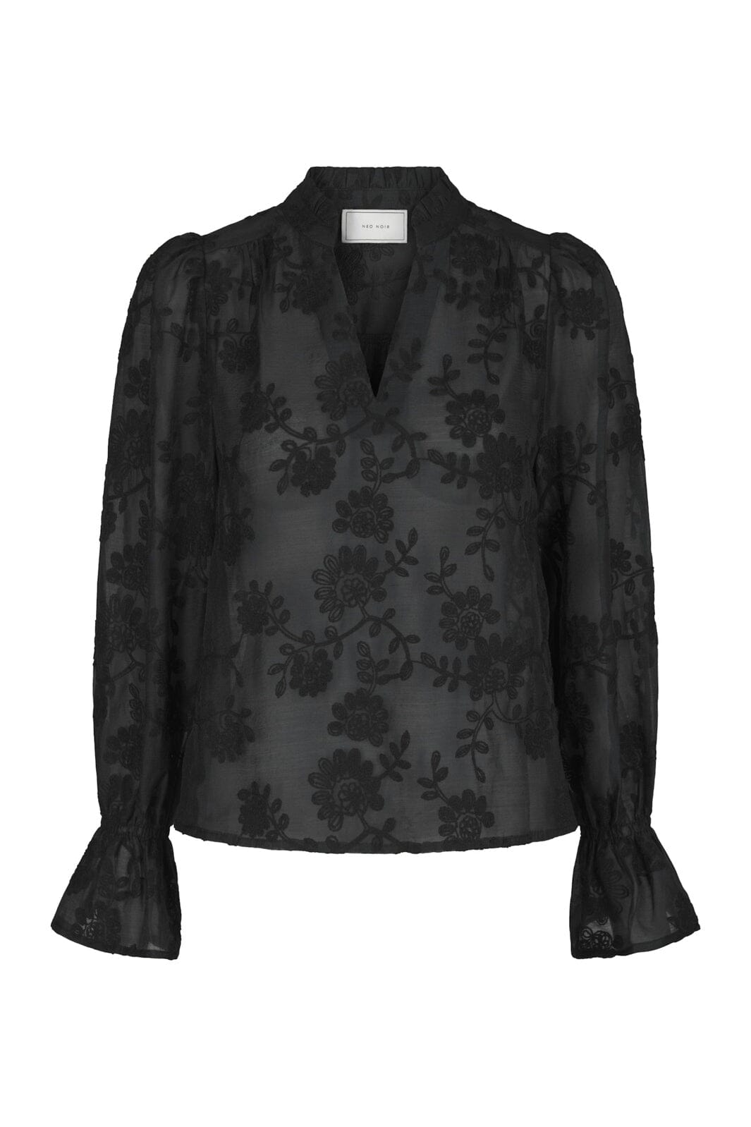 Neo Noir - Amara Emb. Blouse 170985 - 100 - Black
