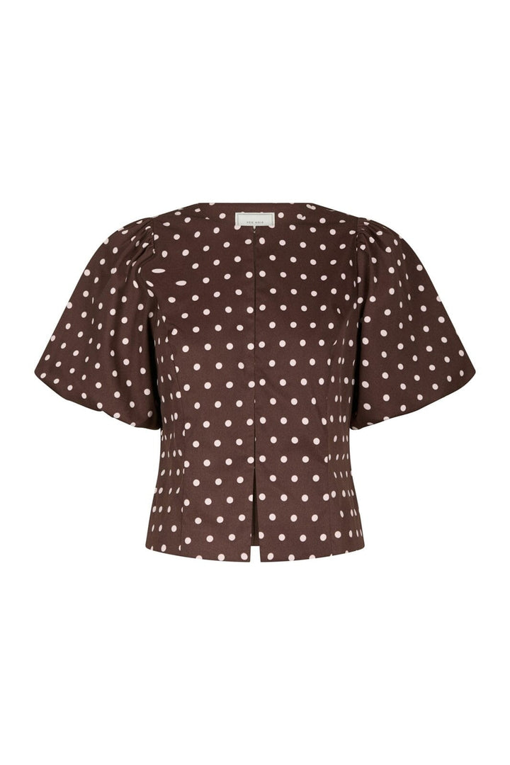 Neo Noir - Anela Dot Blouse 167821 - 210 - Brown