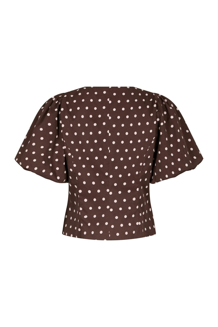 Neo Noir - Anela Dot Blouse 167821 - 210 - Brown