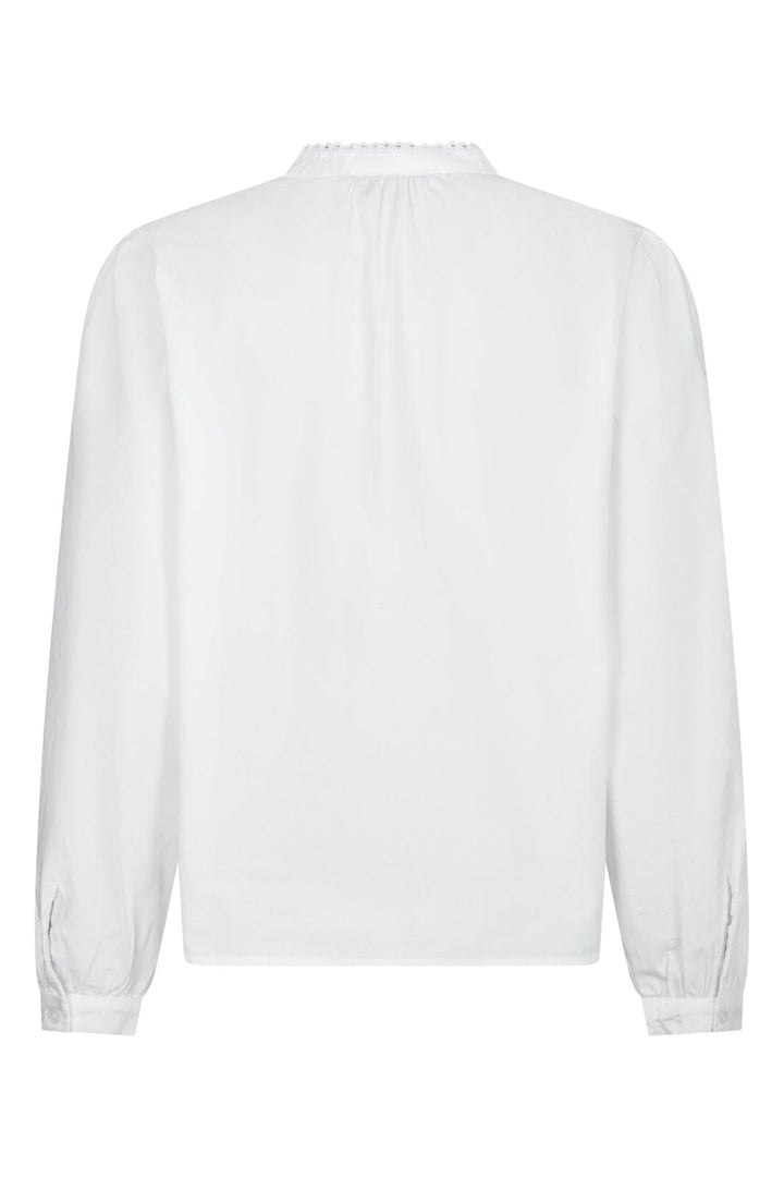 Neo Noir - Aneliah C Poplin Emb Blouse 169907 - 120 - White