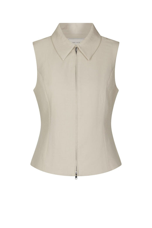 Neo Noir - Annabella Structure Waistcoat 165355 - 122 - Creme