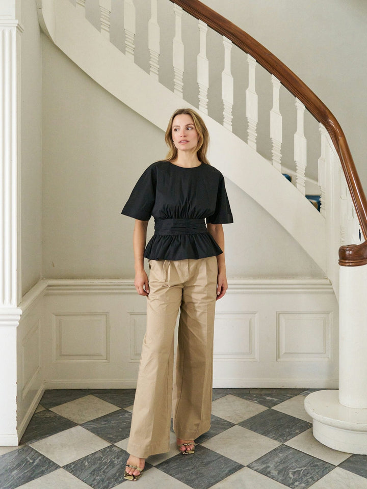 Neo Noir - Annegret Poplin Blouse 162365 - 100 - Black Bluser 
