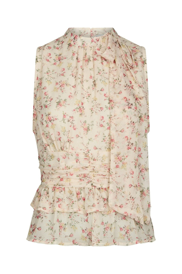 Neo Noir - Ansol Meadow Printed Top 168371 - 122 - Creme