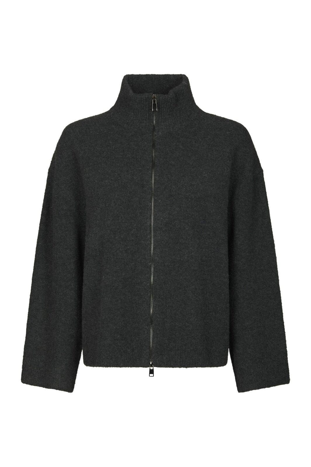 Neo Noir - Asley Zip Knit Cardigan 164973 - 132 - Antracit