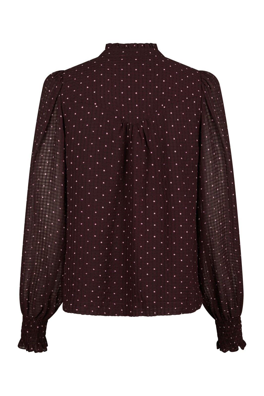 Neo Noir - Astrida Dotted Blouse 170798 - 174 - Burgundy